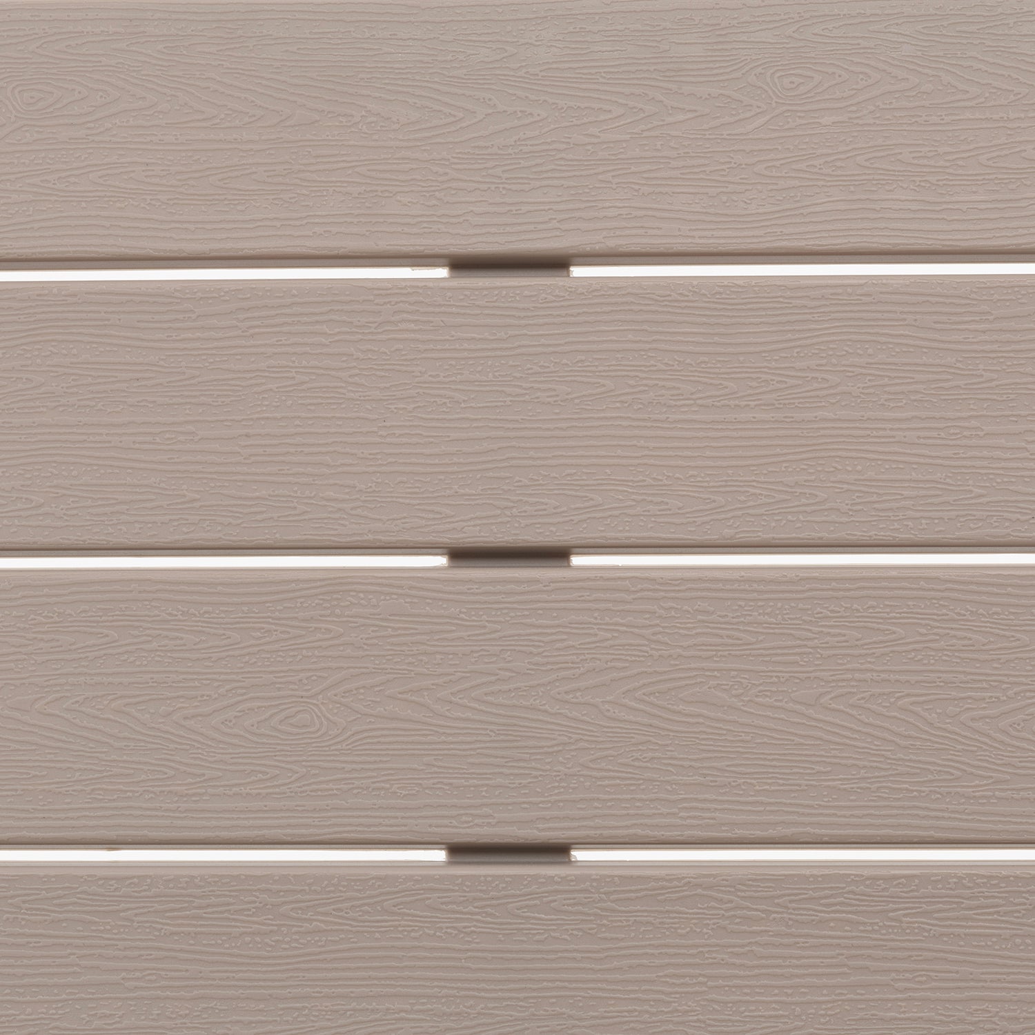 VESTIAMO CASA GIARDINO - Set da giardino 4 pezzi struttura in acciaio Beige con Doghe in HDPE Effetto Legno Tortora